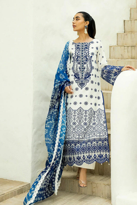 Picture of Zainab Chottani - Chikankari Collection - Reem-8A - Unstitched - Available at Raja Sahib