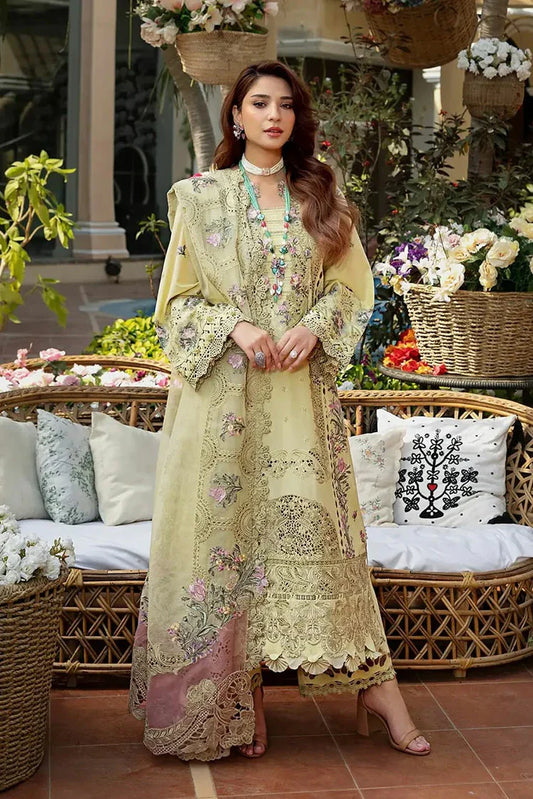 Picture of Elaf - Premium Luxury Lawn Collection - ELM-3A Bahaar - Unstitched - Available at Raja Sahib