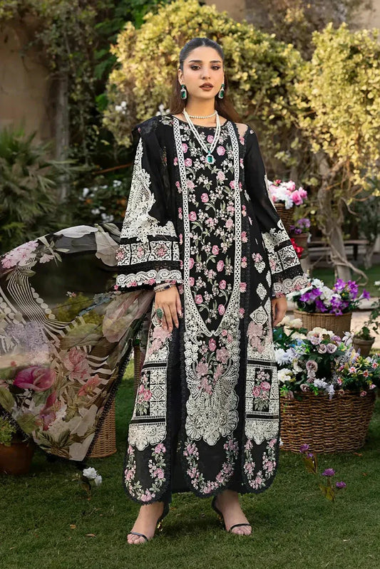 Picture of Elaf - Premium Luxury Lawn Collection - ELM-4 Mahjabeen - Unstitched - Available at Raja Sahib