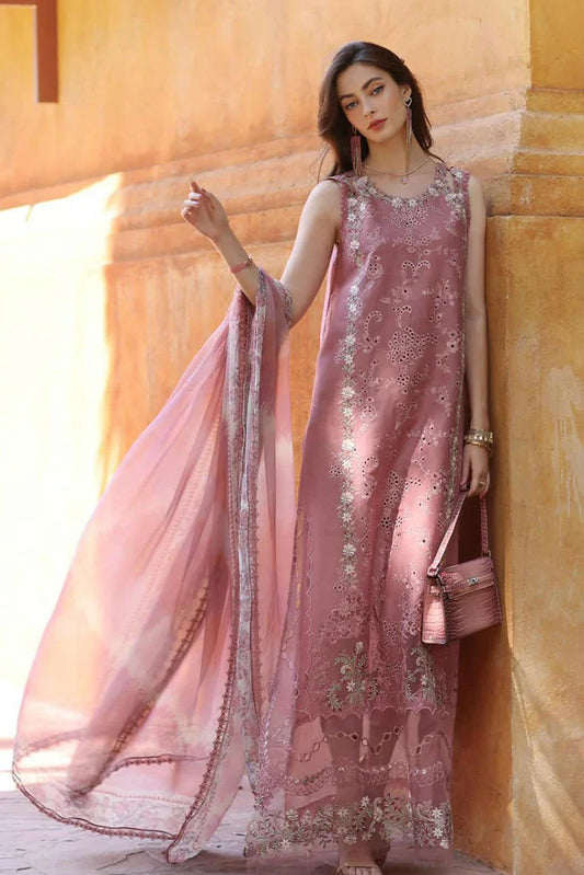 Picture of Noor by Saadia Asad - Noor Eid Luxury Handwork Laserkari - Design 10B - Unstitched - Available at Raja Sahib