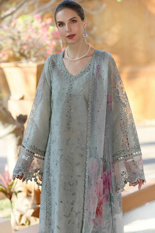 Picture of Noor by Saadia Asad - Noor Eid Luxury Handwork Laserkari - Design 1A - Unstitched - Available at Raja Sahib