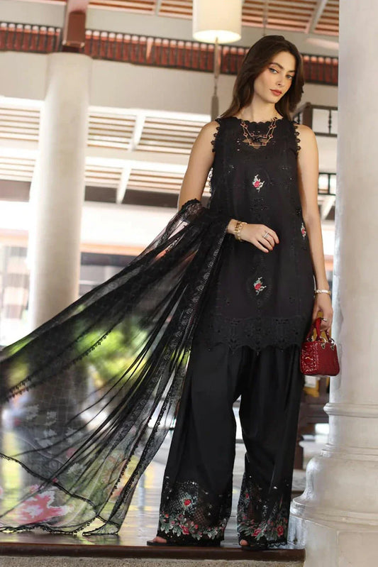 Picture of Noor by Saadia Asad - Noor Eid Luxury Handwork Laserkari - Design 4A - Unstitched - Available at Raja Sahib