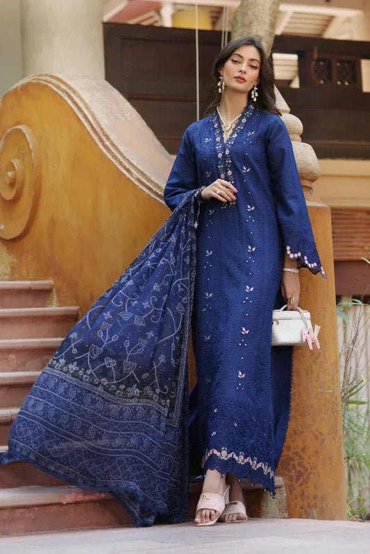 Picture of Noor by Saadia Asad - Noor Eid Luxury Handwork Laserkari - Design 5B - Unstitched - Available at Raja Sahib