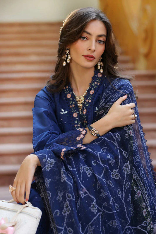 Picture of Noor by Saadia Asad - Noor Eid Luxury Handwork Laserkari - Design 5B - Unstitched - Available at Raja Sahib