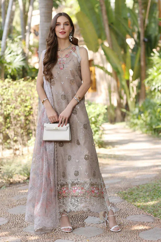 Picture of Noor by Saadia Asad - Noor Eid Luxury Handwork Laserkari - Design 8B - Unstitched - Available at Raja Sahib