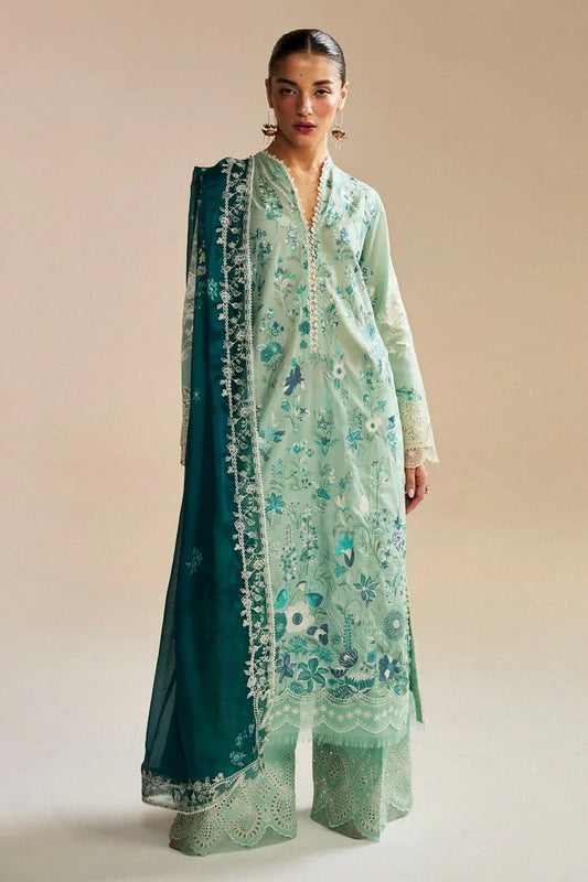 Picture of Zara Shahjahan - Satori Embroidered Lawn Collection - Nozomi-2B - Unstitched - Available at Raja Sahib