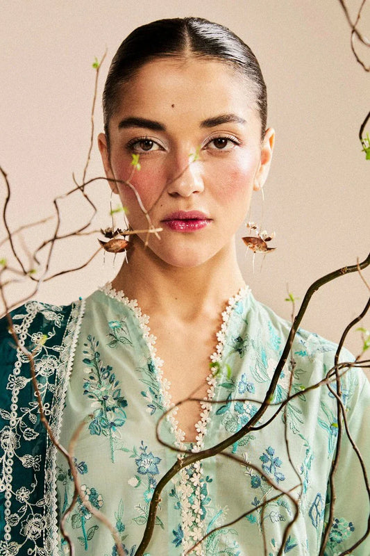 Picture of Zara Shahjahan - Satori Embroidered Lawn Collection - Nozomi-2B - Unstitched - Available at Raja Sahib