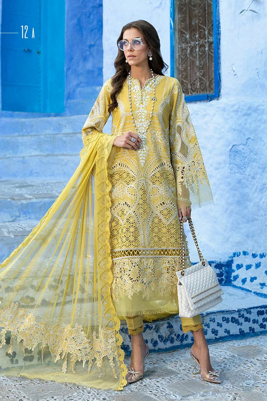 Picture of Maria B - Voyage A Luxe Luxury Lawn Collection - Design 12A - Unstitched - Available at Raja Sahib