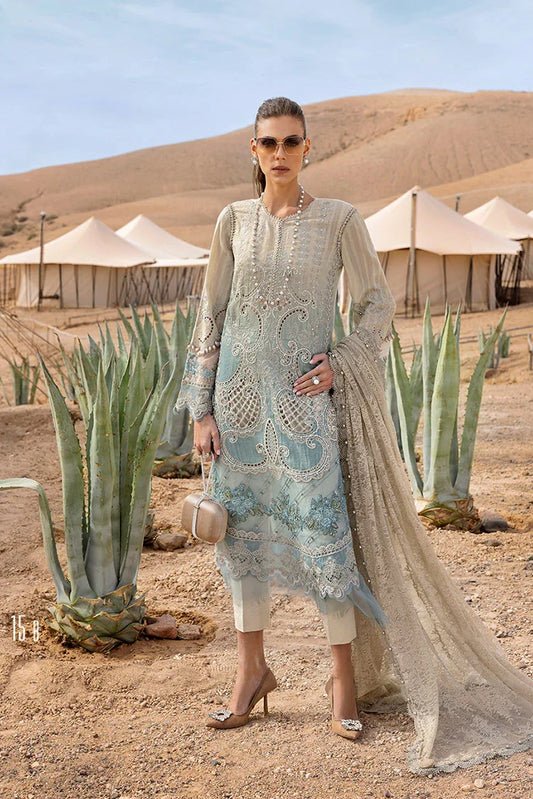 Picture of Maria B - Voyage A Luxe Luxury Lawn Collection - Design 15B - Unstitched - Available at Raja Sahib