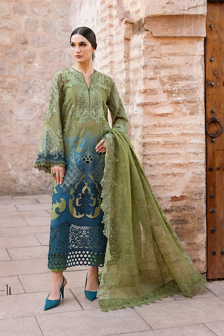 Maria B - Voyage A Luxe Luxury Lawn Collection - Design 1A - Unstitche   Raja Sahib