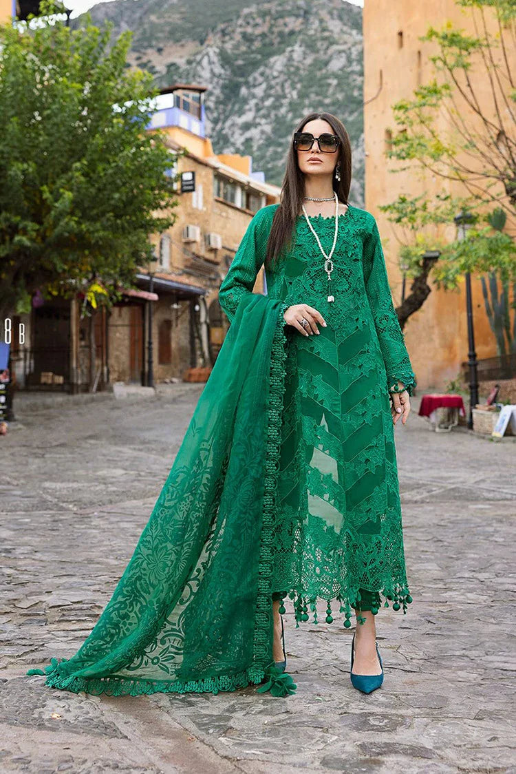 Maria B - Voyage A Luxe Luxury Lawn Collection - Design 8B - Unstitche   Raja Sahib