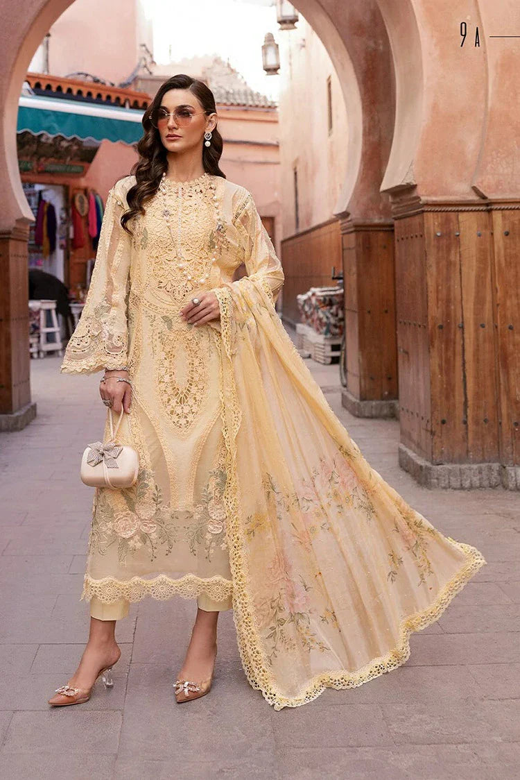 luxury lawn dresses Maria B - Voyage A Luxe Luxury Lawn Collection - Design 9A
