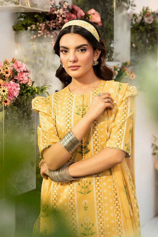 Picture of Maria B - M Basics Lawn Edition Vol 1 - Design 11A - Unstitched - Available at Raja Sahib