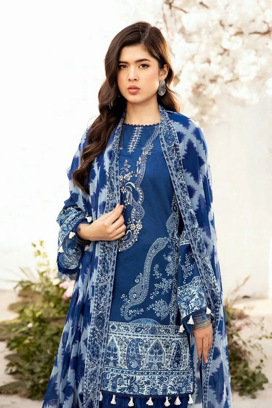 Picture of Maria B - M Basics Lawn Edition Vol 1 - Design 3B - Unstitched - Available at Raja Sahib