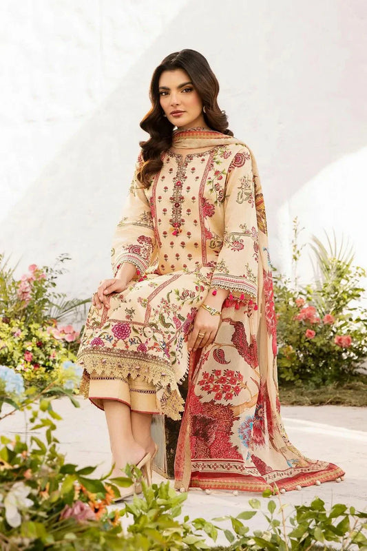 Picture of Maria B - M Basics Lawn Edition Vol 1 - Design 5A - Unstitched - Available at Raja Sahib