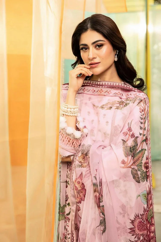 Picture of Maria B - M Basics Lawn Edition Vol 1 - Design 5B - Unstitched - Available at Raja Sahib