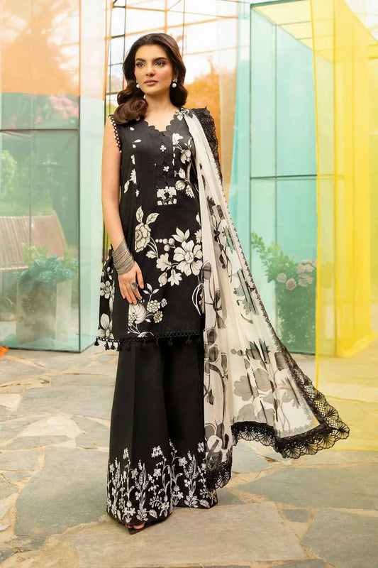 Picture of Maria B - M Basics Lawn Edition Vol 1 - Design 6B - Unstitched - Available at Raja Sahib