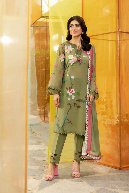 Picture of Maria B - M Basics Lawn Edition Vol 1 - Design 7A - Unstitched - Available at Raja Sahib