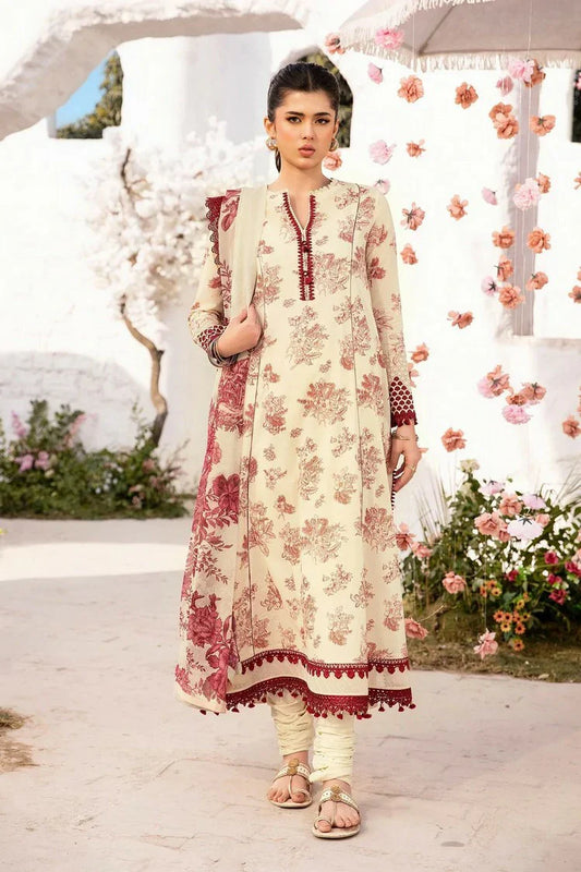 Picture of Maria B - M Basics Lawn Edition Vol 1 - Design 8A - Unstitched - Available at Raja Sahib