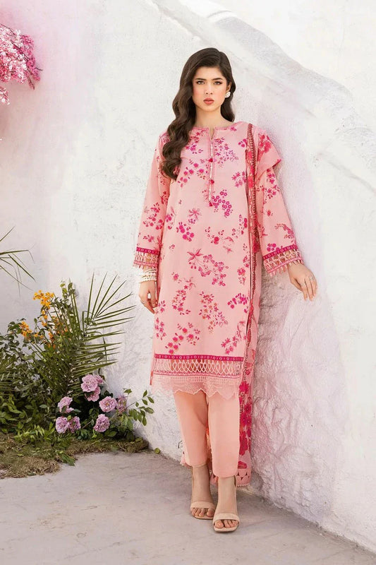 Picture of Maria B - M Basics Lawn Edition Vol 1 - Design 9A - Unstitched - Available at Raja Sahib