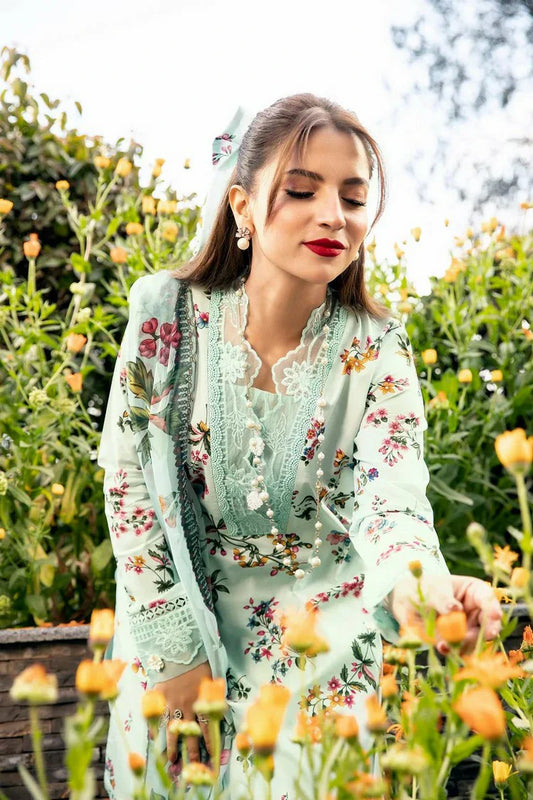 Picture of Maria B - M Basics Lawn Edition Vol 1 - Design 9B - Unstitched - Available at Raja Sahib