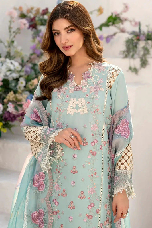 Picture of Asifa & Nabeel - Azalia Luxury Lawn Collection - Bells of Ireland (AZL25-10) - Unstitched - Available at Raja Sahib