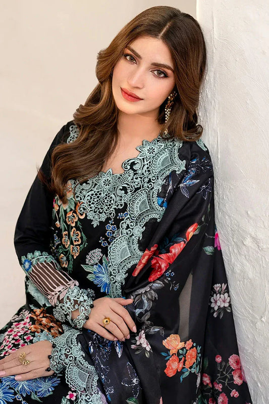 Picture of Asifa & Nabeel - Azalia Luxury Lawn Collection - Garden Rose (AZL25-05) - Unstitched - Available at Raja Sahib