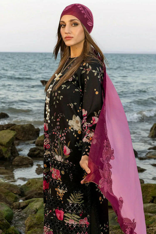 Picture of Crimson - Flow Lawn Collection - Bloom Bold-D4B - Unstitched - Available at Raja Sahib