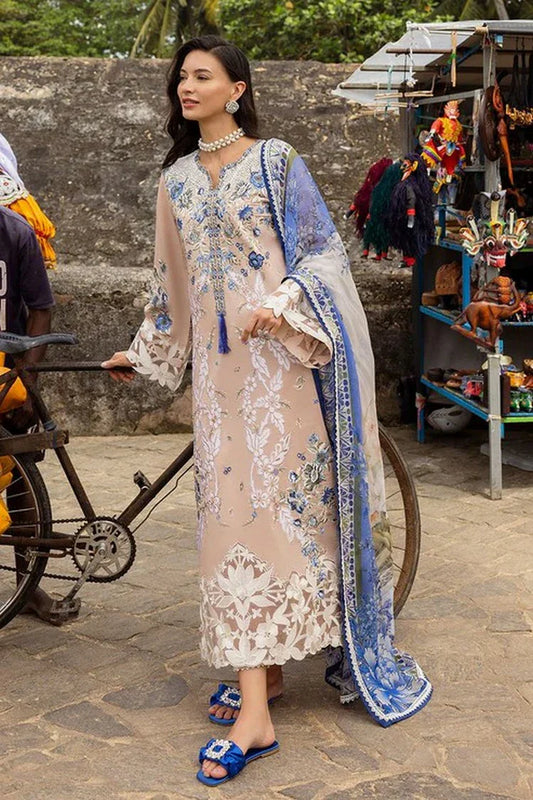 Picture of Mushq - Manaram Luxury Lawn Collection - 15 Glistening Groove - Unstitched - Available at Raja Sahib