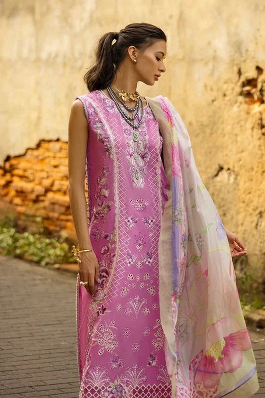 Picture of Mushq - Manaram Luxury Lawn Collection - 01 Timeless Wave - Unstitched - Available at Raja Sahib