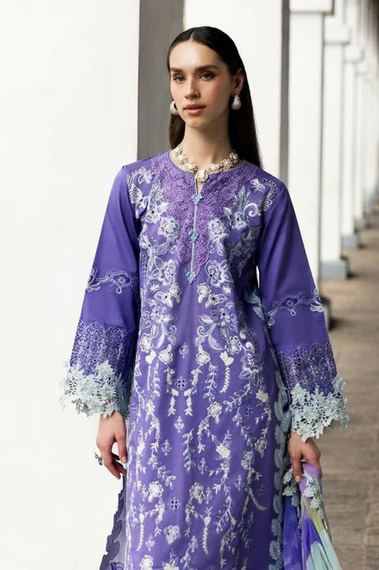 Picture of Mushq - Manaram Luxury Lawn Collection - 08 Luminous Essence - Unstitched - Available at Raja Sahib