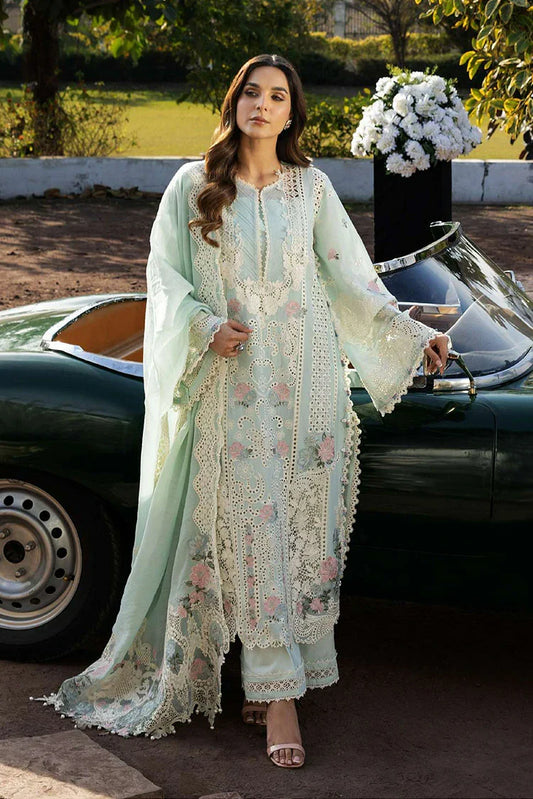 Picture of Kahf - Luxury Festive Lawn Collection - KLR-2B Garnet - Unstitched - Available at Raja Sahib