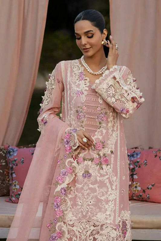 Picture of Kahf - Luxury Festive Lawn Collection - KLR-09 Bellerose - Unstitched - Available at Raja Sahib