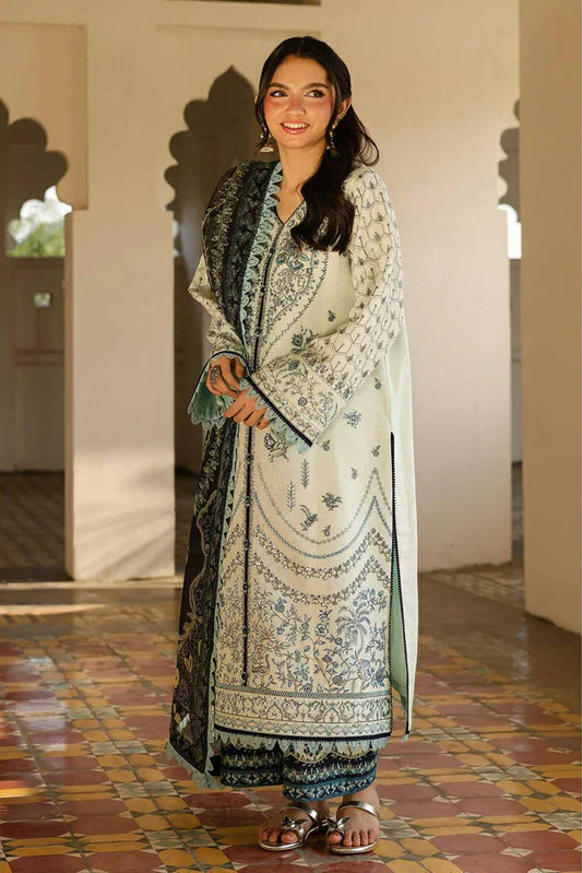 Picture of Asim Jofa - AJ Eid Essential Collection - AJUBF-10 EMBROIDERED JACQUARD 3 PCS - Unstitched - Available at Raja Sahib