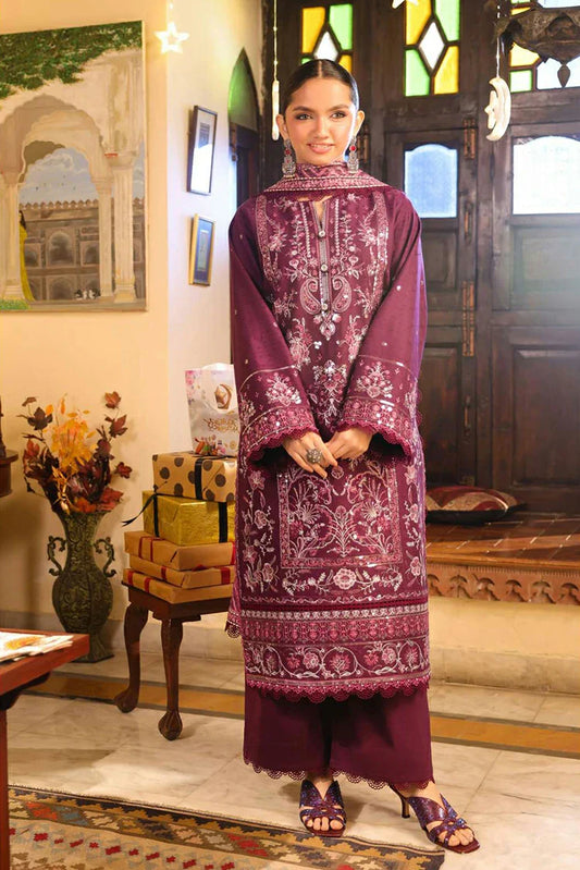 Picture of Asim Jofa - AJ Eid Essential Collection - AJUBF-11 EMBROIDERED JACQUARD 3 PCS - Unstitched - Available at Raja Sahib