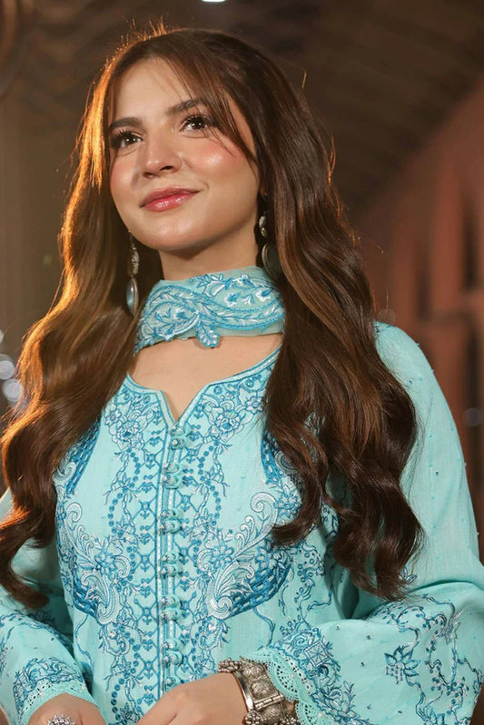 Picture of Asim Jofa - AJ Eid Essential Collection - AJUBF-31 EMBROIDERED JACQUARD 3 PCS - Unstitched - Available at Raja Sahib