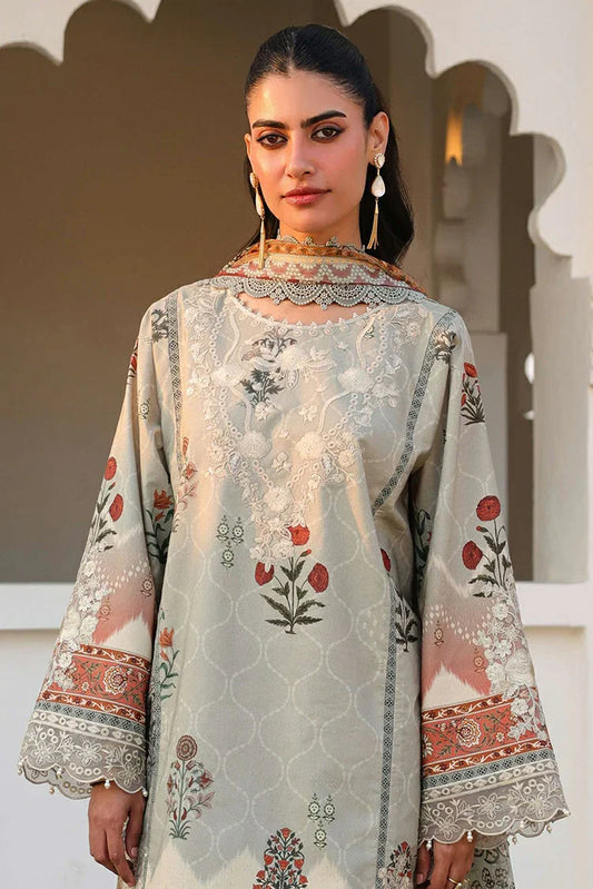 Picture of Asim Jofa - AJ Eid Essential Collection - AJUBF-40 PRINTED EMBROIDERED LAWN 3 PCS - Unstitched - Available at Raja Sahib