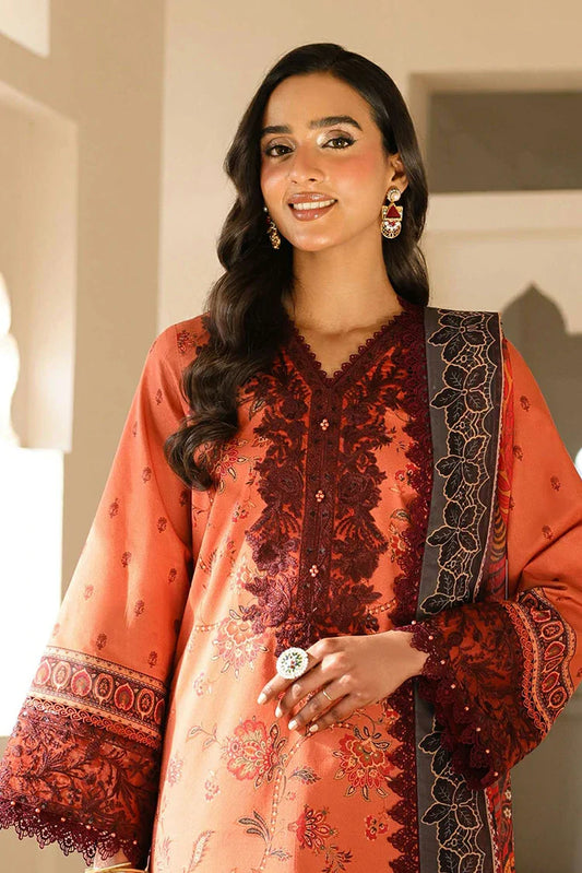 Picture of Asim Jofa - AJ Eid Essential Collection - AJUBF-43 PRINTED EMBROIDERED LAWN 3 PCS - Unstitched - Available at Raja Sahib