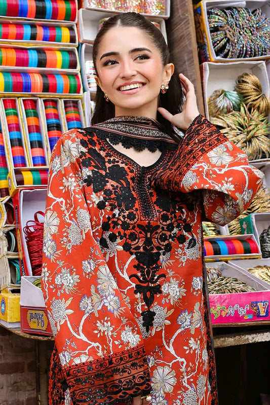 Picture of Asim Jofa - AJ Eid Essential Collection - AJUBF-48 PRINTED EMBROIDERED LAWN 3 PCS - Unstitched - Available at Raja Sahib