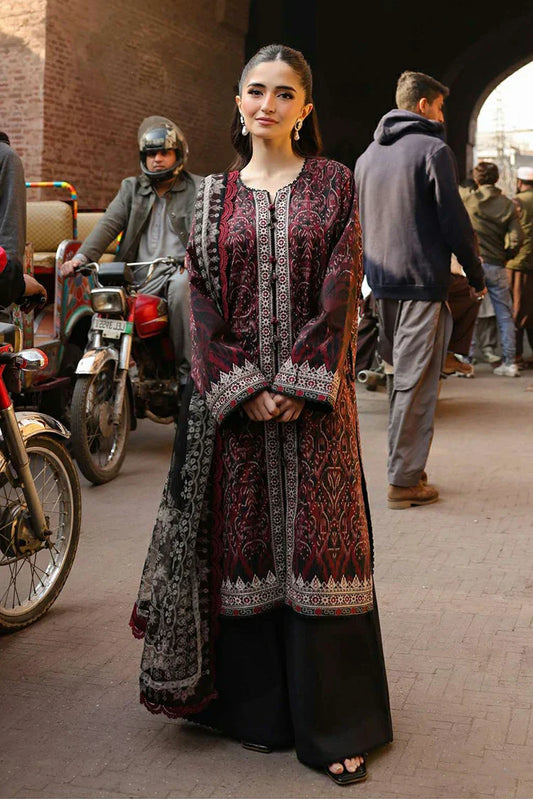 Picture of Asim Jofa - AJ Eid Essential Collection - AJUBF-50 PRINTED EMBROIDERED LAWN 3 PCS - Unstitched - Available at Raja Sahib