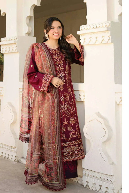Picture of Asim Jofa - AJ Eid Essential Collection - AJUBF-09 EMBROIDERED JACQUARD 3 PCS - Unstitched - Available at Raja Sahib