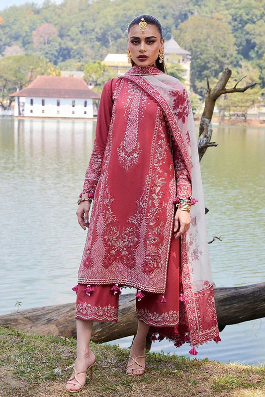 Picture of Hussain Rehar - Eid Luxury Lawn Collection - 05 Flare - Unstitched - Available at Raja Sahib