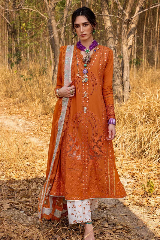 Picture of Saira Shakira - Luxury Lawn Collection - 8B SHAMS-B - Unstitched - Available at Raja Sahib