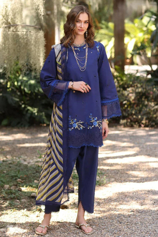 Picture of Noor by Saadia Asad - Noor Eid Luxe Printedkari Ramadan Edit - Design 3A - Unstitched - Available at Raja Sahib