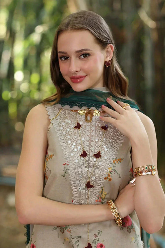 Picture of Noor by Saadia Asad - Noor Eid Luxe Printedkari Ramadan Edit - Design 4A - Unstitched - Available at Raja Sahib