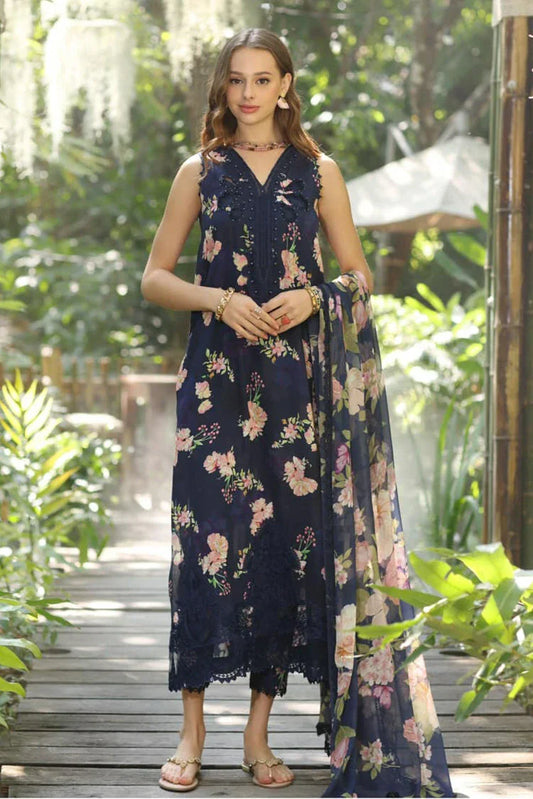 Picture of Noor by Saadia Asad - Noor Eid Luxe Printedkari Ramadan Edit - Design 8B - Unstitched - Available at Raja Sahib