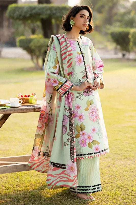 Picture of Alizeh - Sheen Printed Lawn Eid Edit Vol 3 - 08- CLEO - Unstitched - Available at Raja Sahib