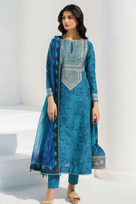 Picture of Jazmin - Online Summer Drop II - Embroidered Lawn USE-9017 - Unstitched - Available at Raja Sahib