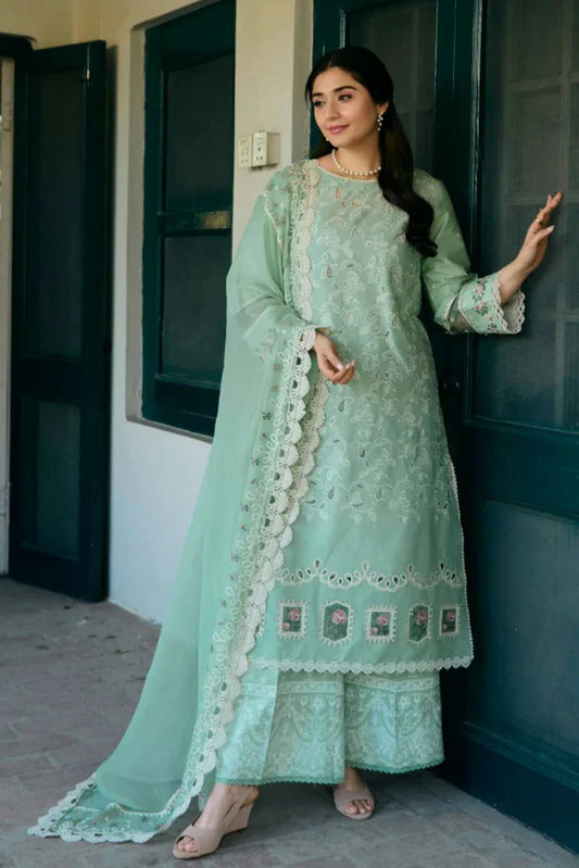 Picture of Manara - Vintage Flora Embroidered Lawn Collection - VF-08 MINA - Unstitched - Available at Raja Sahib