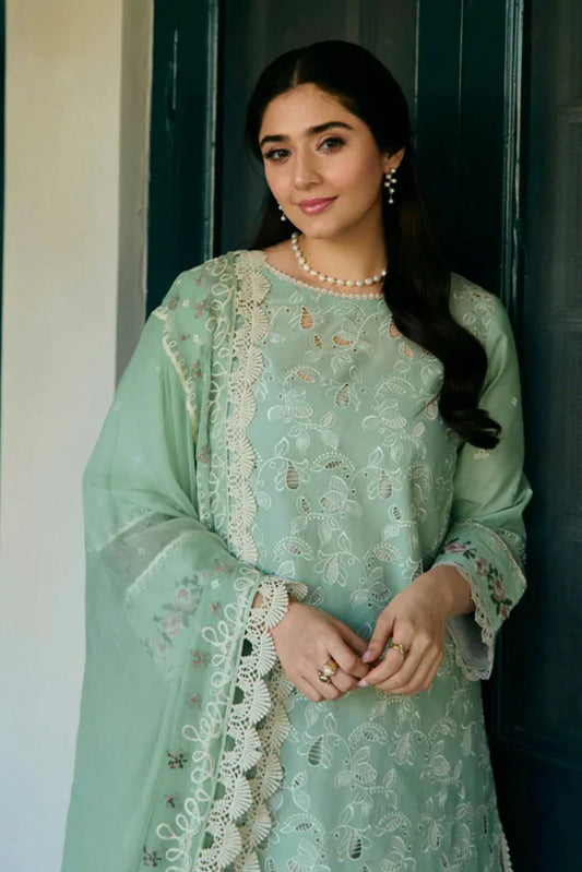 Picture of Manara - Vintage Flora Embroidered Lawn Collection - VF-08 MINA - Unstitched - Available at Raja Sahib